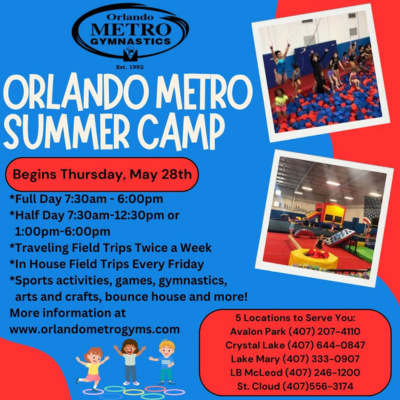 Orlando Metro Gymnastics Summer Camp 