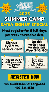Ace Gymnastics Summer Special