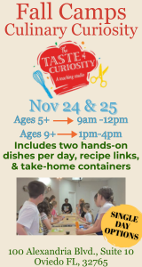 Taste of Curiosity Fall Camp