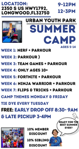 Urban Youth Park Orlando Summer Camp