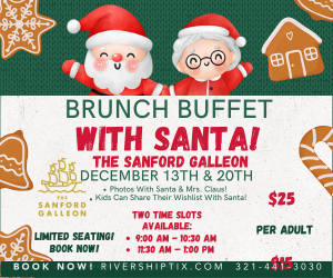 St. Johns Rivership Brunch Buffet with Santa