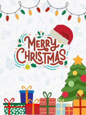 White and Red Simple Merry Christmas Poster.png