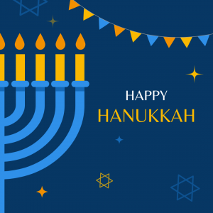 Blue & Yellow Bold Happy Hanukkah Instagram Post.png