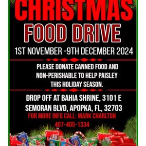 Bahia Shriners Christmas Food Drive