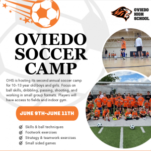 Oviedo High School Youth Sports Soccer Camp
