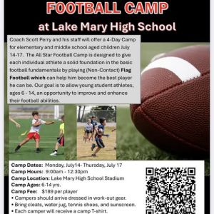 All Star Youth Flag Football Camp
