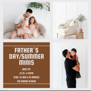 Father's Day Mini's at The Brand Studio Orlando