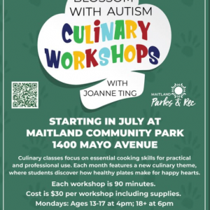 City of Maitland's Blossom with Autism Culinary Workshops