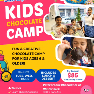 Peterbrooke Chocolatier of Winter Park Kids Chocolate  Summer Camp