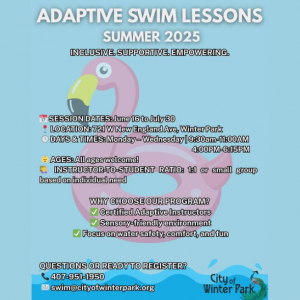 City of Winter Park Adaptive Swim Lessons