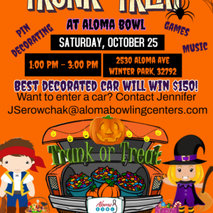 Aloma Bowling Center Trunk or Treat