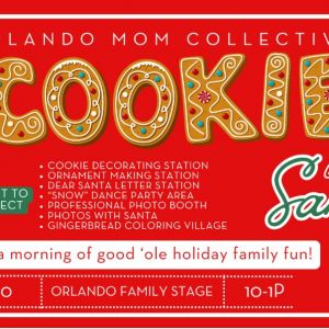 Orlando Mom Collective Cookies With Santa