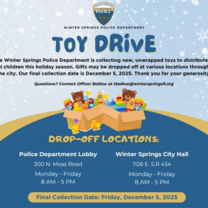 Winter Springs Police Toy Drive