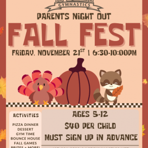 ACE Gymnastics Parent's Night Out Fall Fest