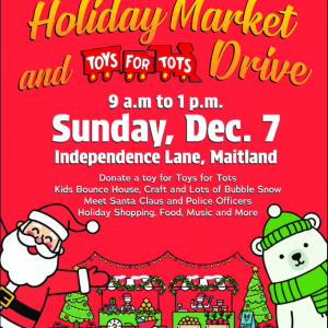 Maitland Farmer's Market Holiday Market and Toys for Tots Driive