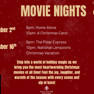Kava Culture Christmas Movie Nights