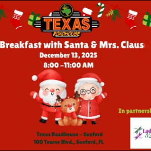 Breakfast with Santa & Mrs. Claus at Texas Roadhouse Sanford and Ladies 327