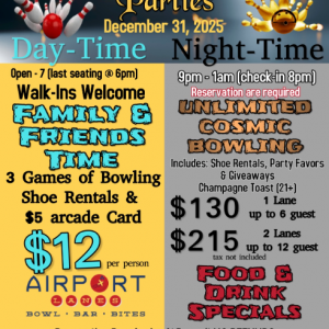 Airport Lanes New Year's Eve Party