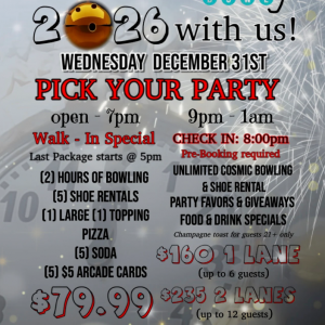 Aloma Bowl New Years Eve Event