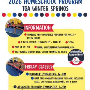 Scott Johnson's Gymnastics Academy Homeschool Tumbling & Gymnastics 8-Week Program