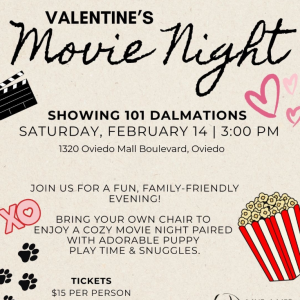 Save a Life Pet Rescue Valentine's Movie Night