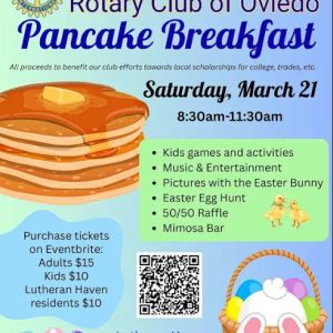 Rotary Club of Oviedo Easter Pancake Breakfast