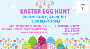 First Up Children's Ministries Easter Egg Hunt