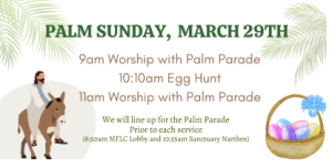 FUMC of Winter Park Palm Parade and Easter Egg Hunt