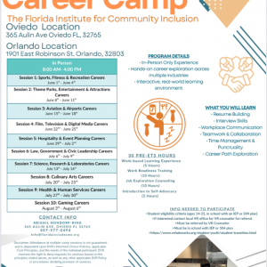 Florida Institute for Community Inclusion SOAR Career Camp