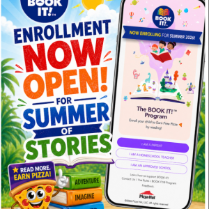 Pizza Hut Camp Book It! Summer Reading Program