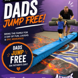 Altitude Trampoline Park Father's Jump Free