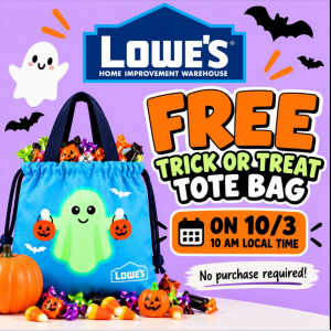Lowe's Free Halloween Tote Bag