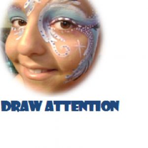 Draw Attention with Face Paint by Lily